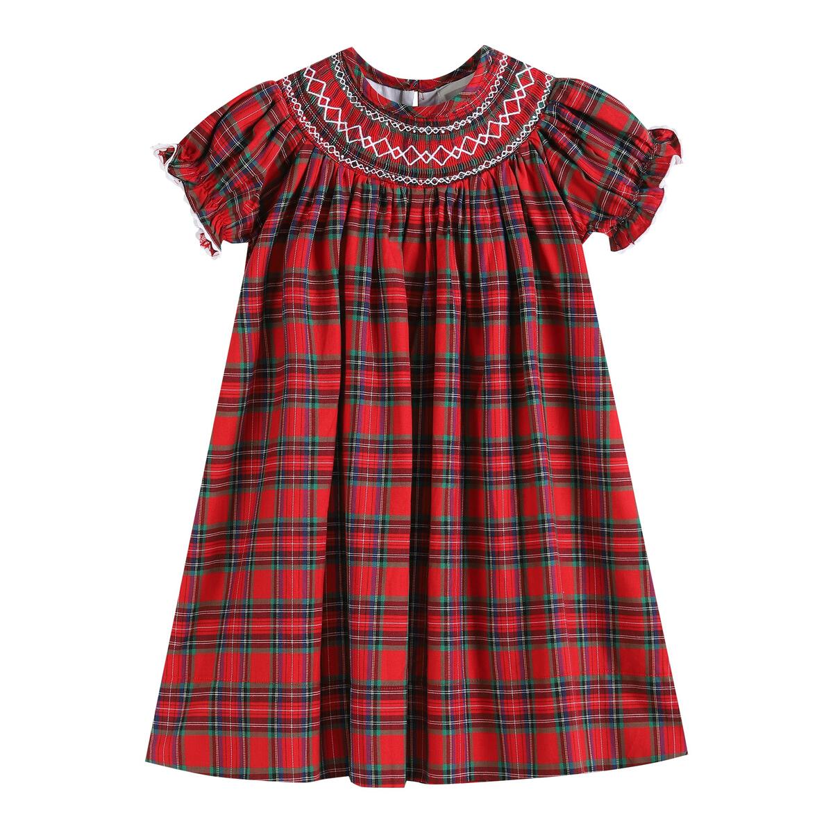 Red Christmas Plaid Dress