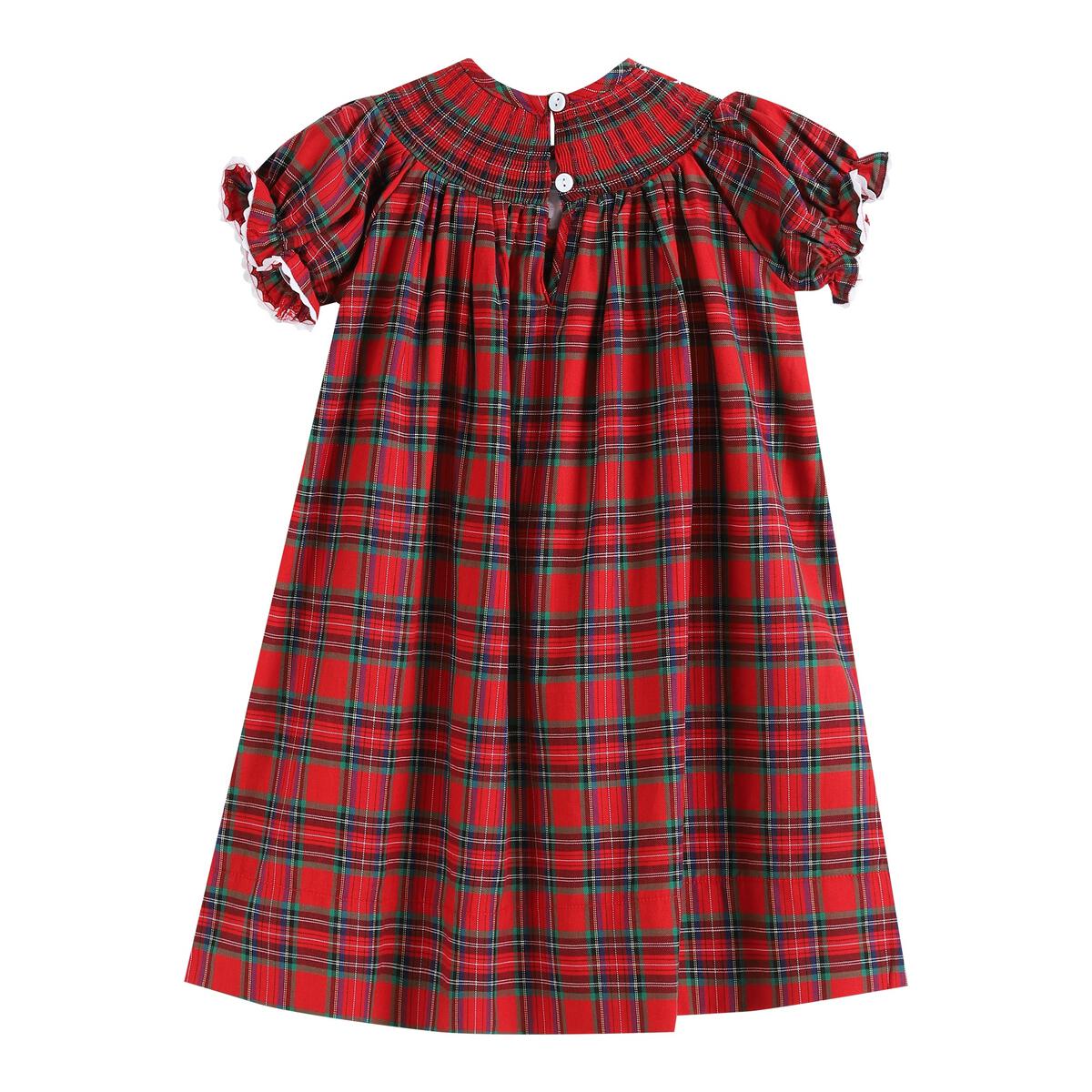 Red Christmas Plaid Dress