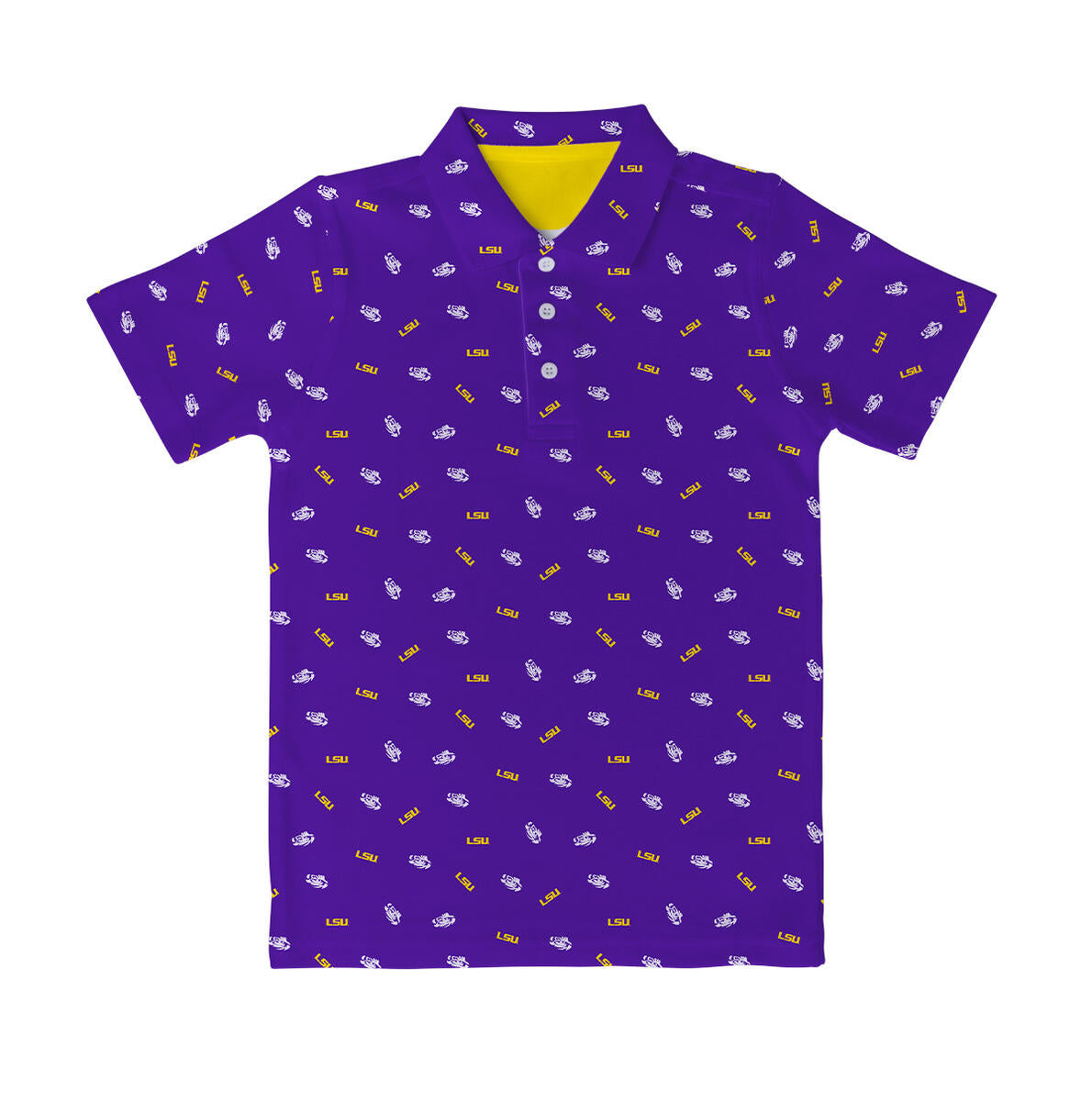 LSU Tigers Repeat Logo Polo