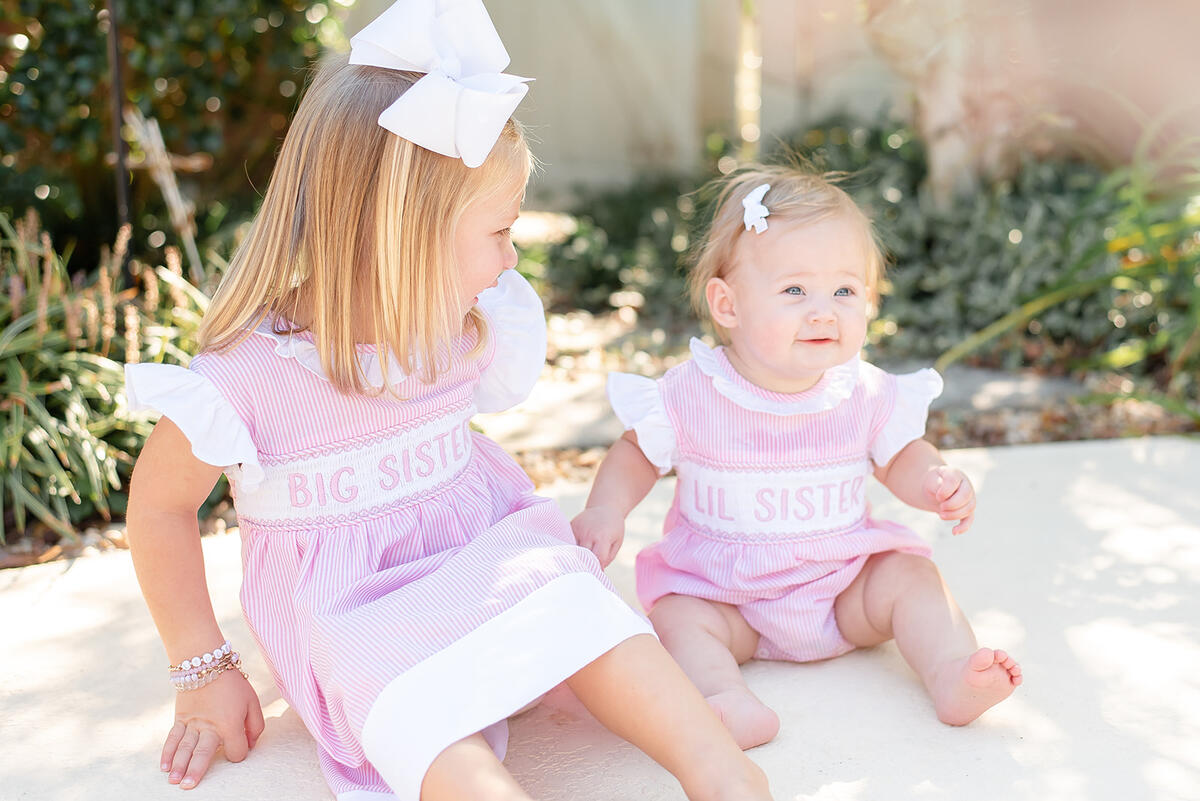 Lil Sister Smocked Romper