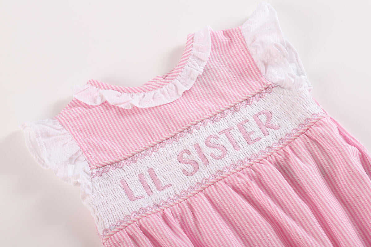 Lil Sister Smocked Romper