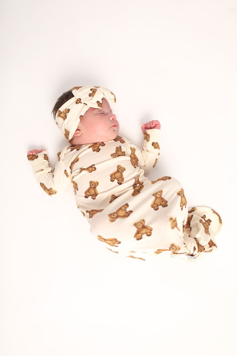 Teddy Bear Knotted Gown