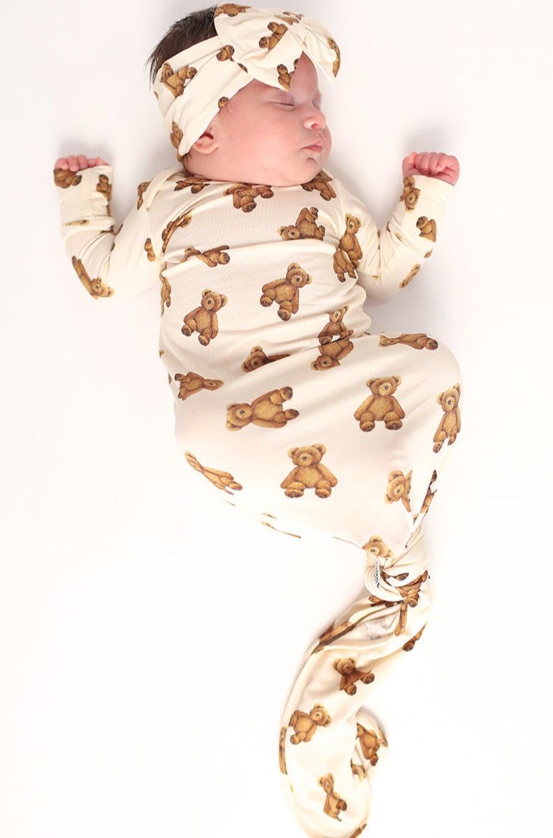 Teddy Bear Knotted Gown