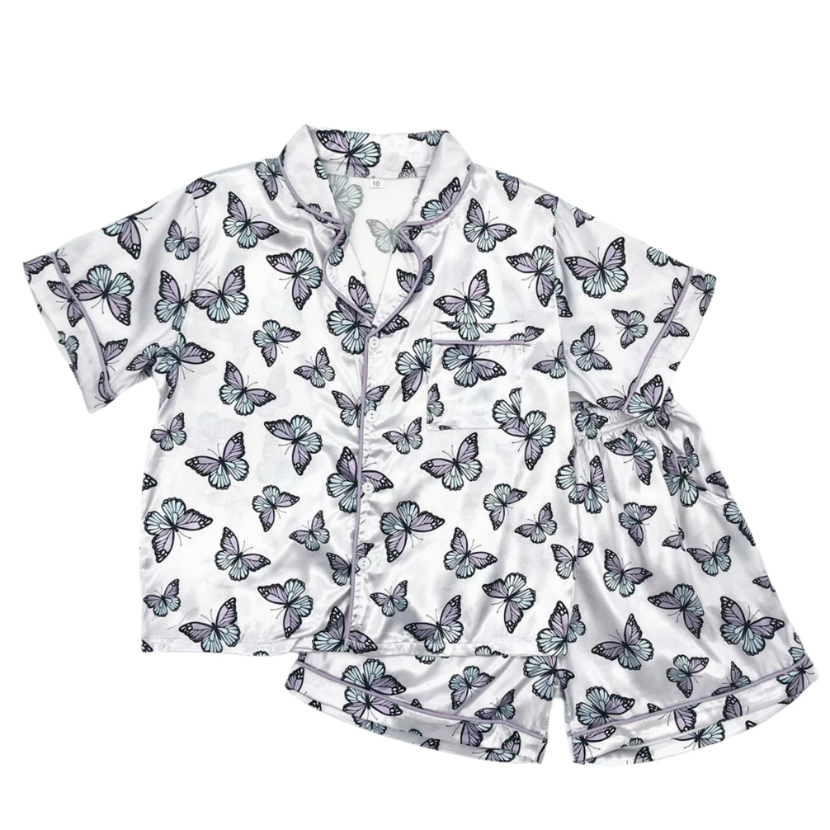Butterflies Silky Pajama Set