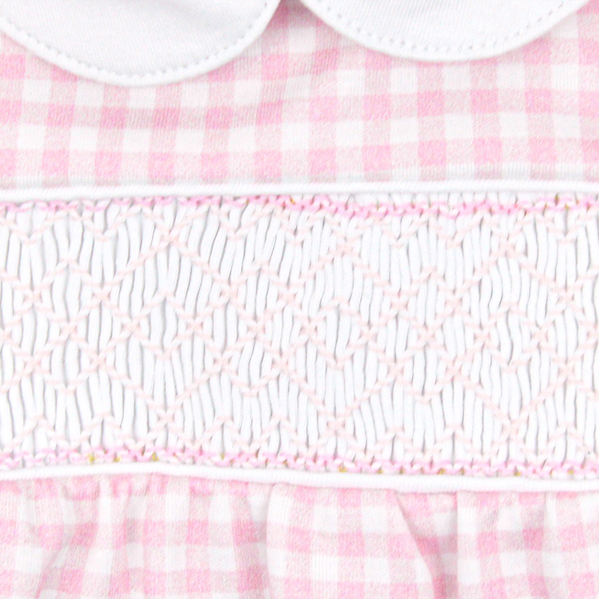 Pink Gingham Romper