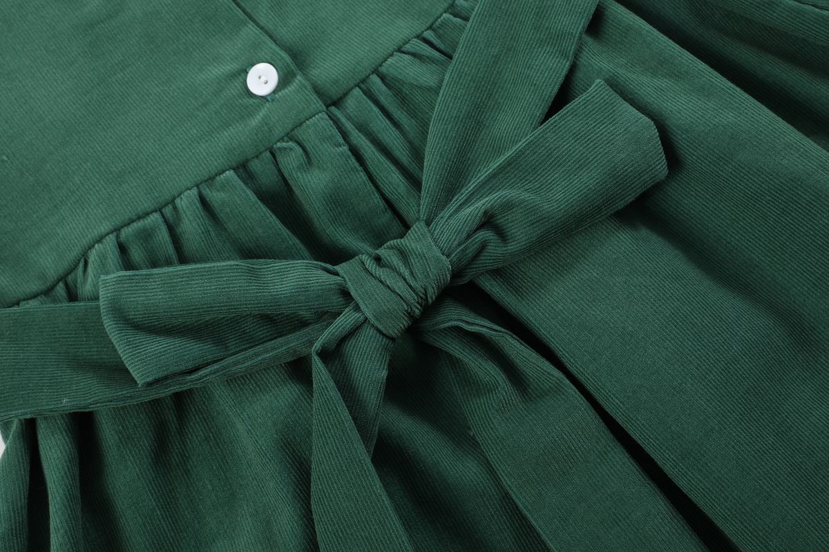 Green Santa Smock Dress