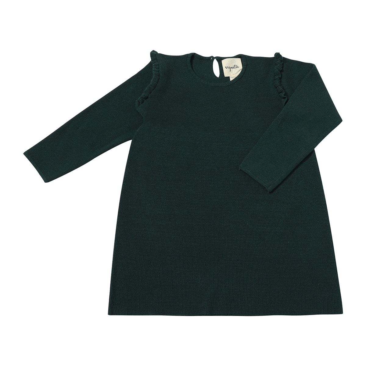 Mia Dress - Green Knit