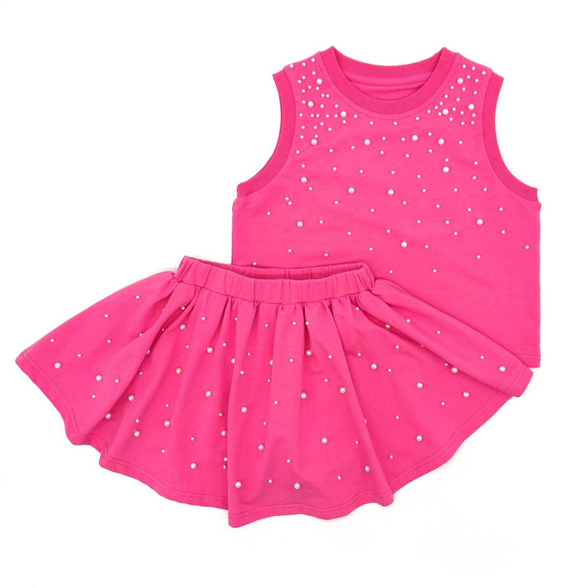 Pink Pearl Skirt Set