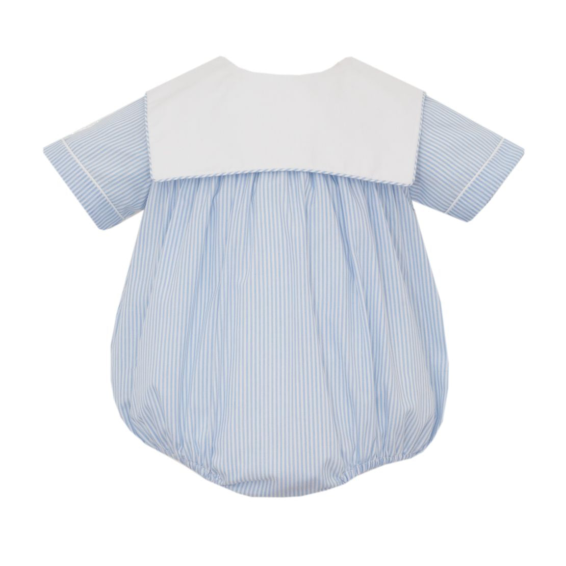 Stripe Bubble W/ Collar - Blue