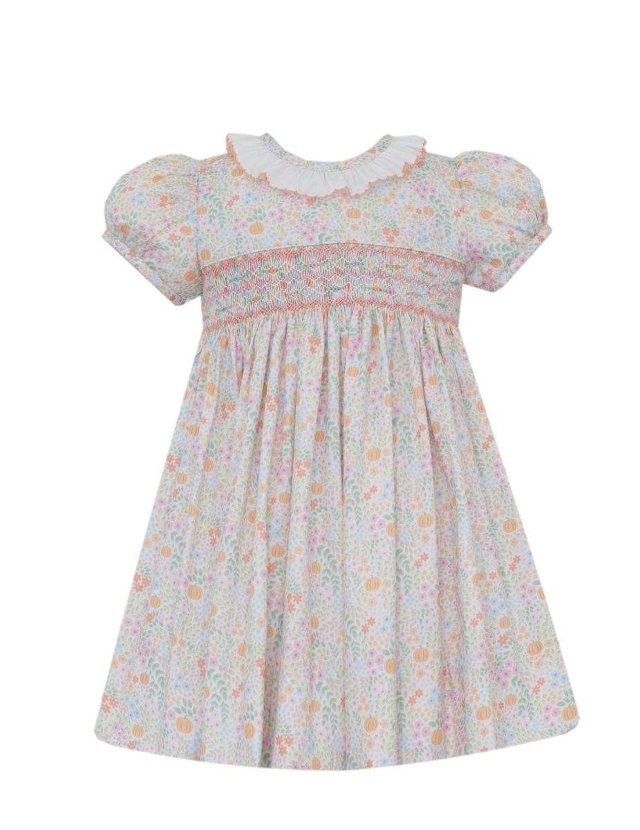 Pumpkin Print Dress-101D