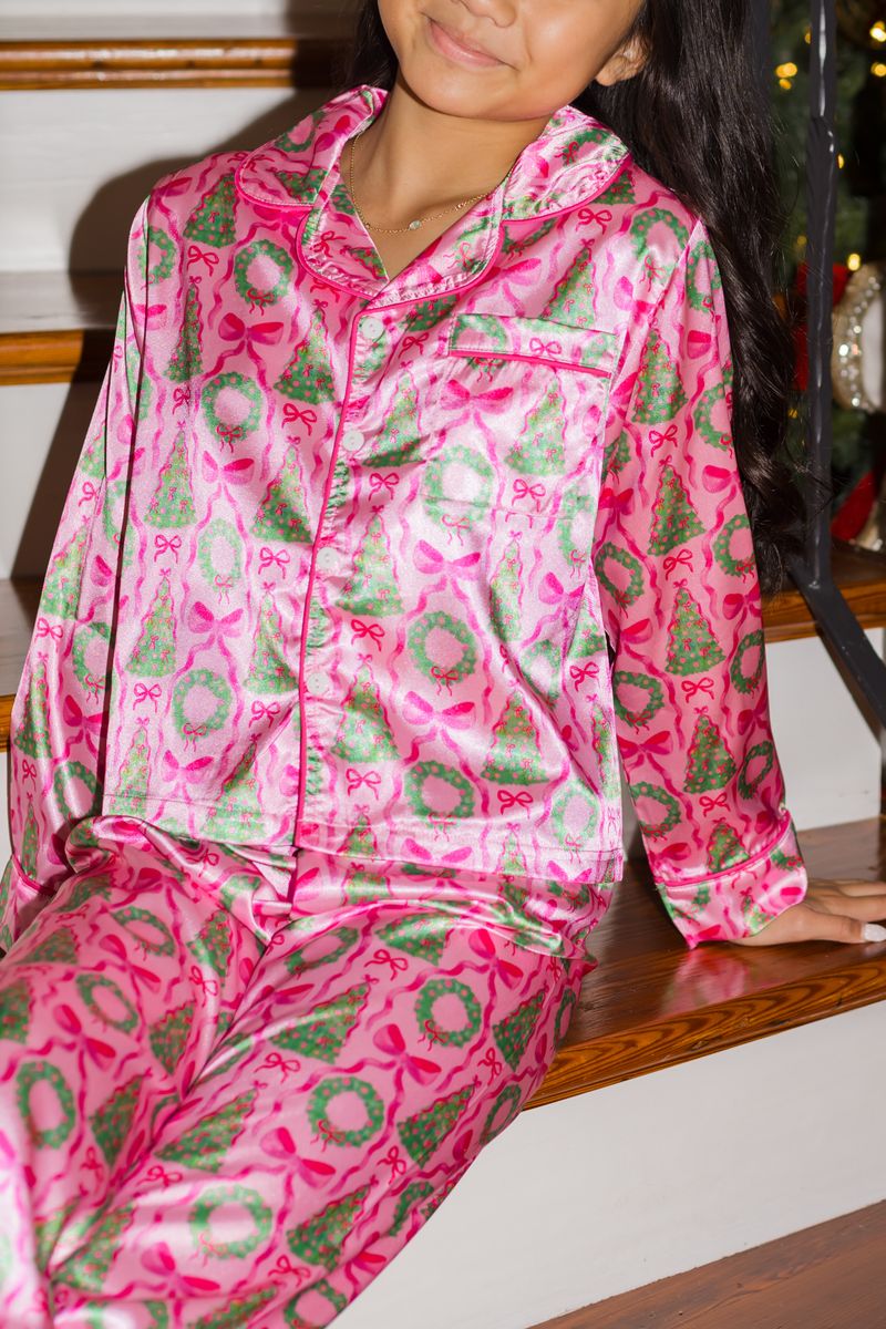 Silky Chritstmas Pj Set