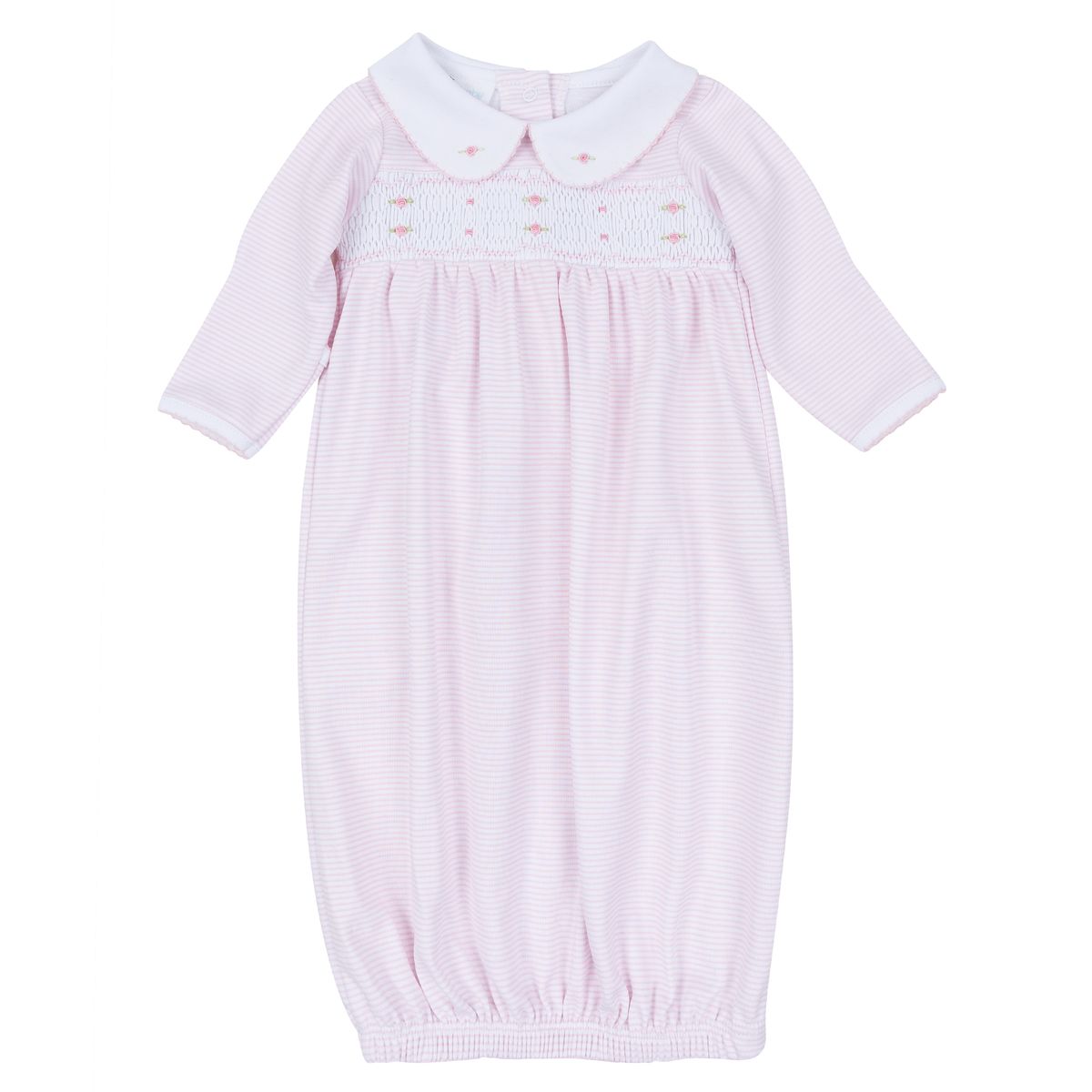 Anna Smocked Gown-Pink