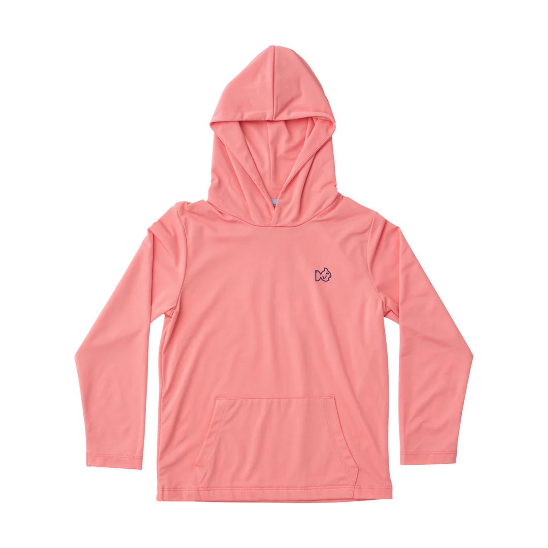 White Marlin Fish Pink Perf. Hoodie