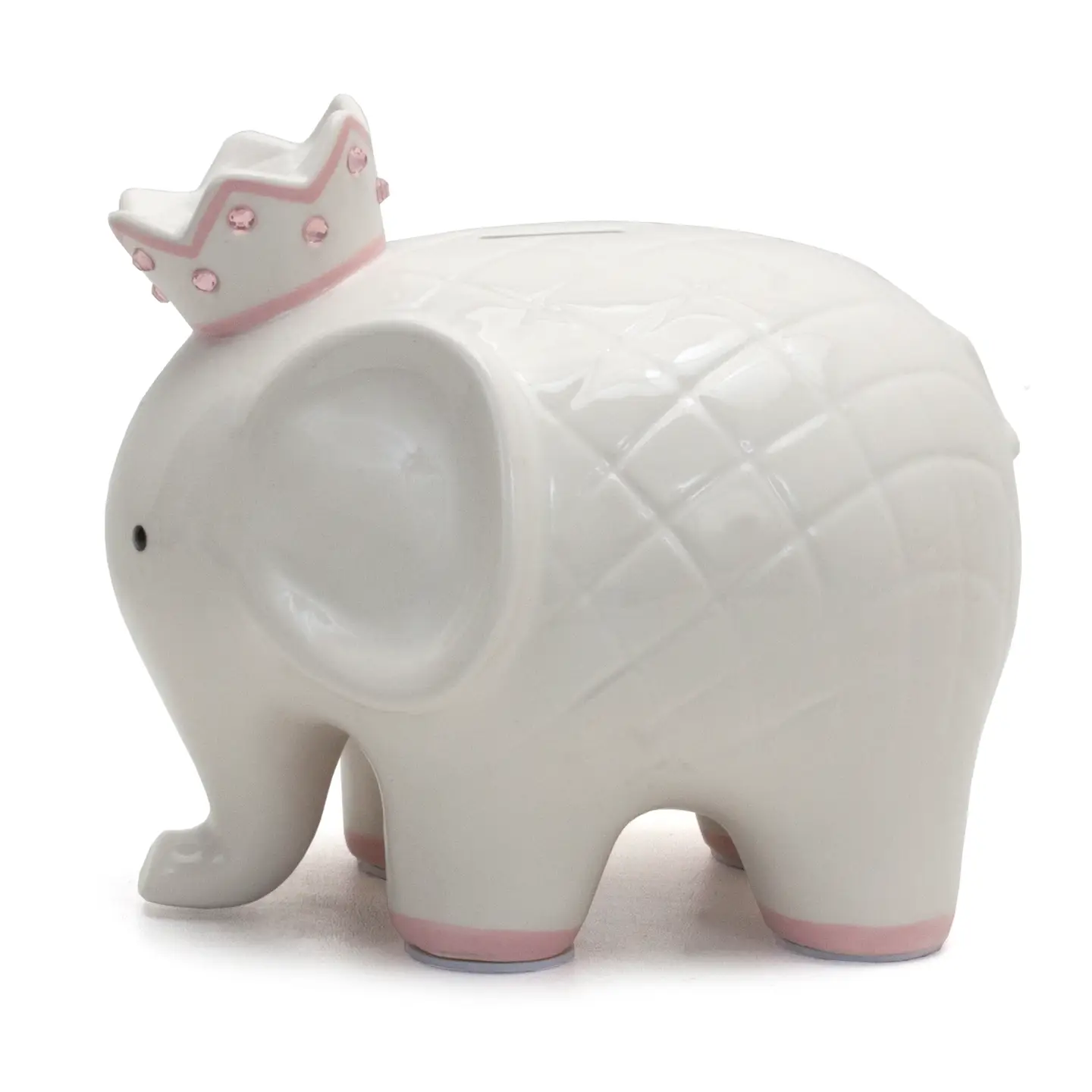 White W/ Pink Coco Elephant