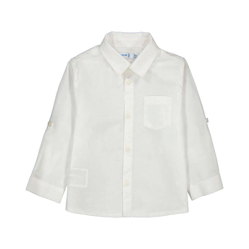 Linen L/S Shirt - White