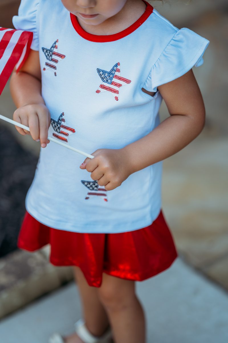 Sparkle Stars Applique A/S Shirt