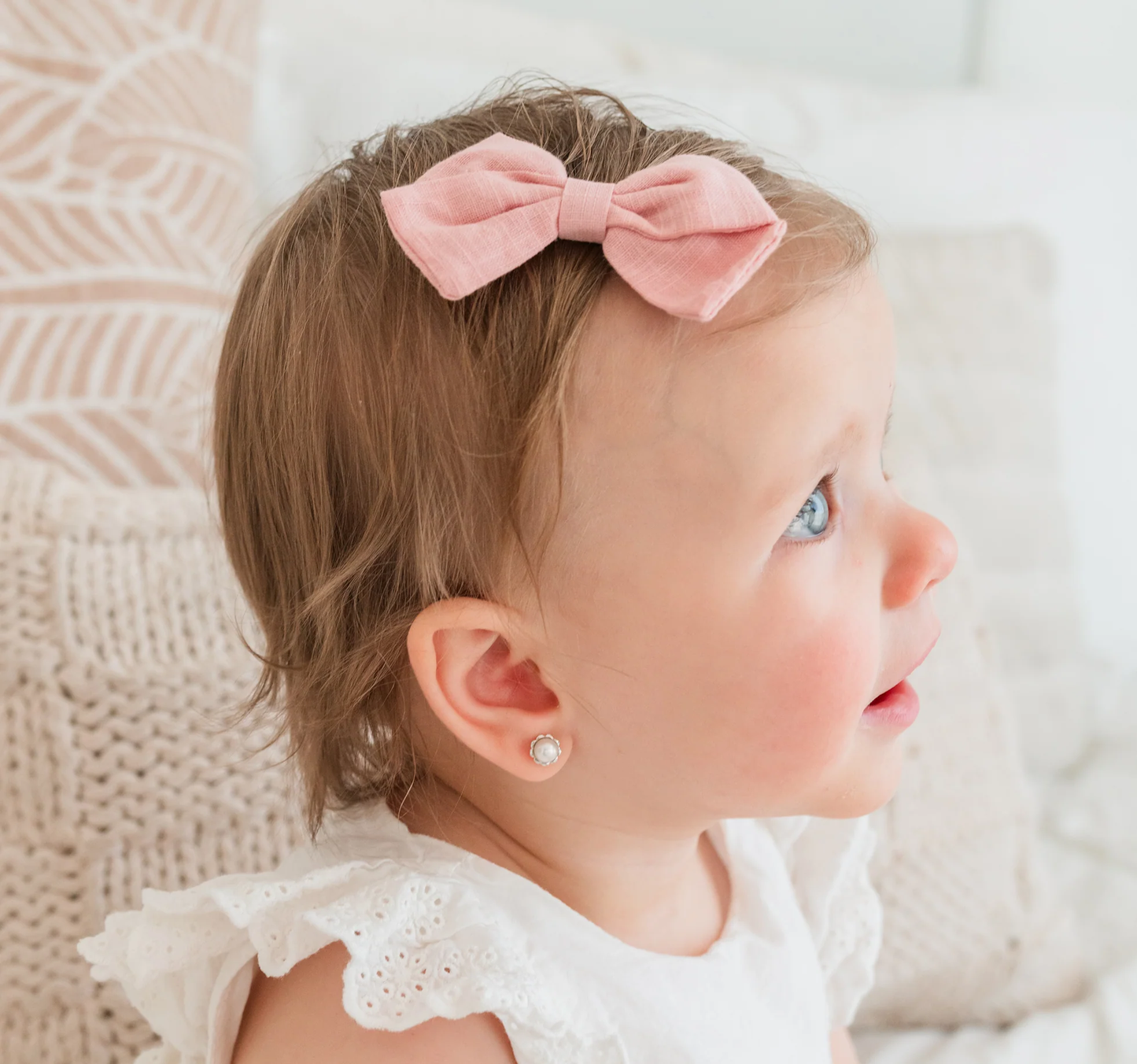 Pearl Scalloped Edge Earrings