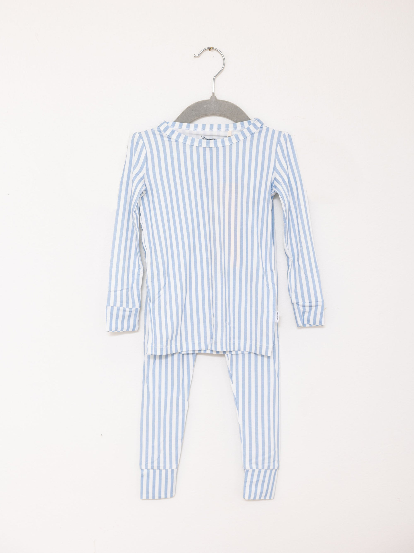 Pajama Set 2PC - Lt. Blue Mini Stripe