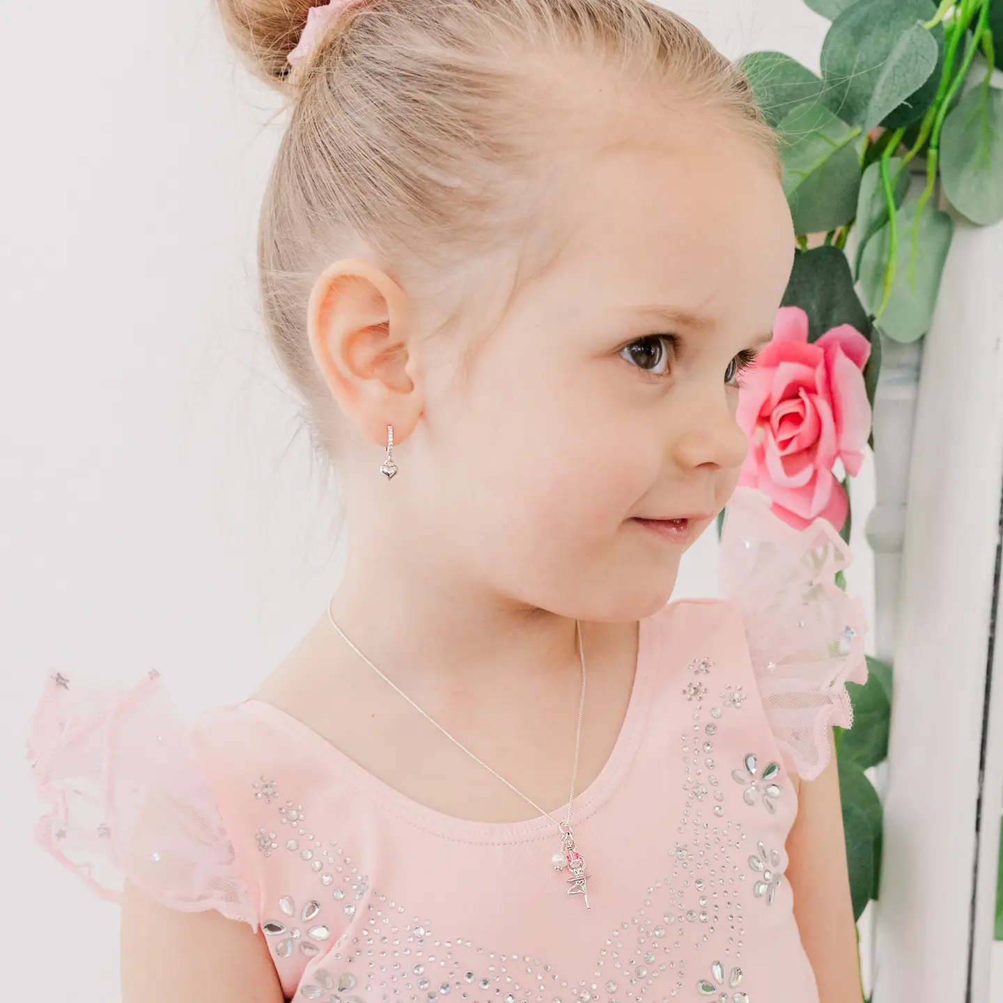 Ballerina Cluster Necklace