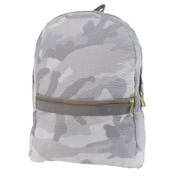 Medium Seersucker Backpack