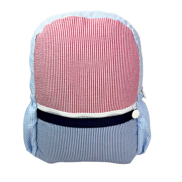 Medium Seersucker Backpack