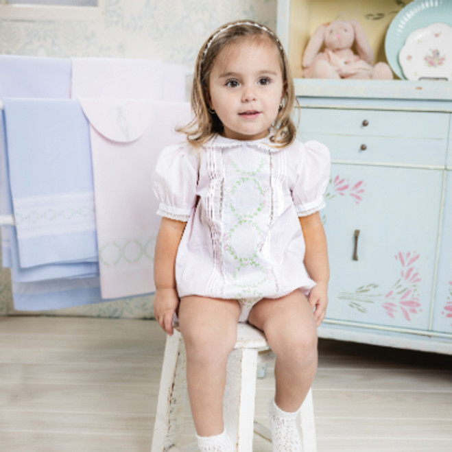 Girls Vintage Bloom Romper