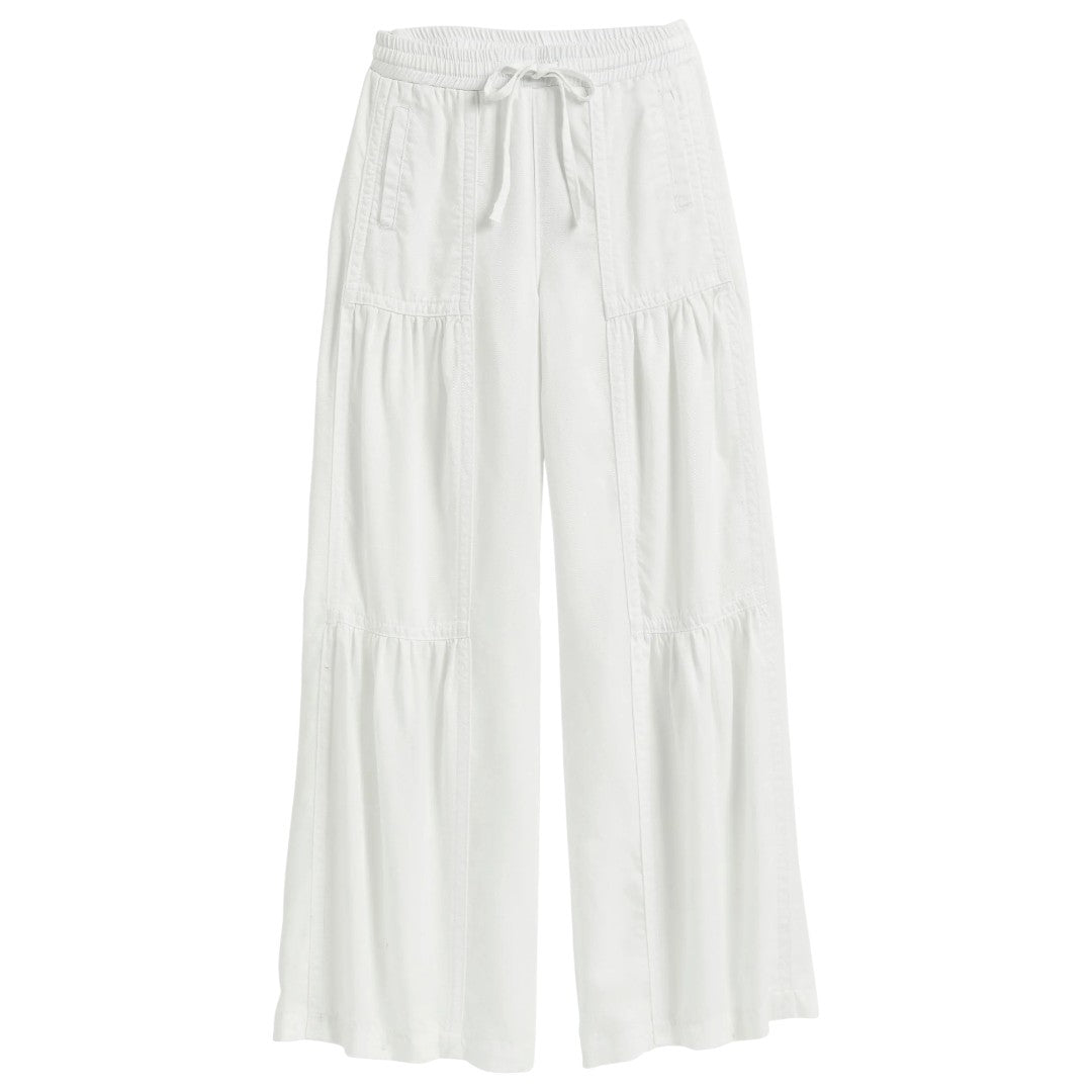 Drawstring Jean - White