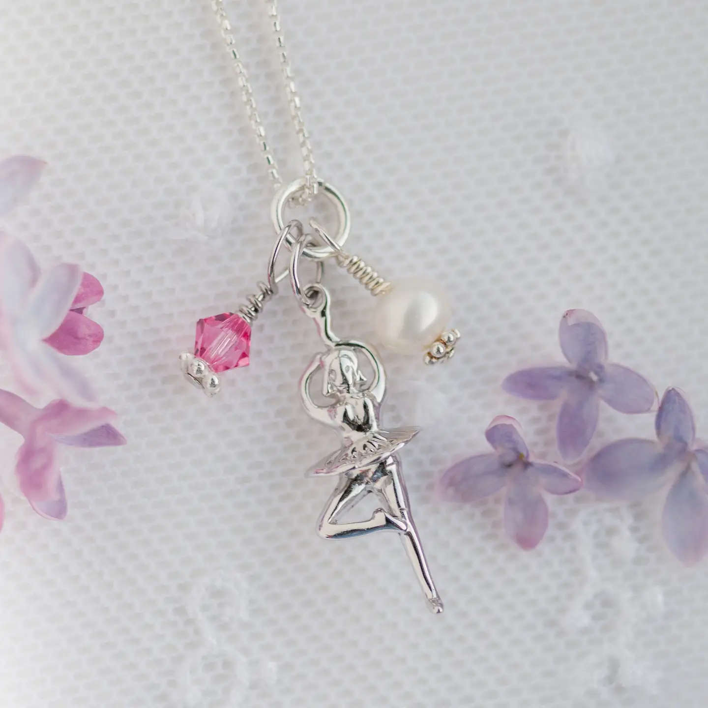 Ballerina Cluster Necklace