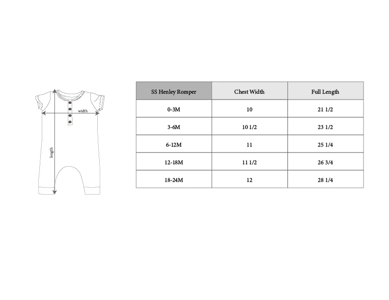 Dinosaur - S/S Henley Romper