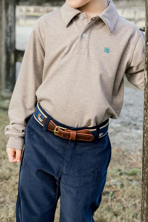 Harry L/S Polo - Bark
