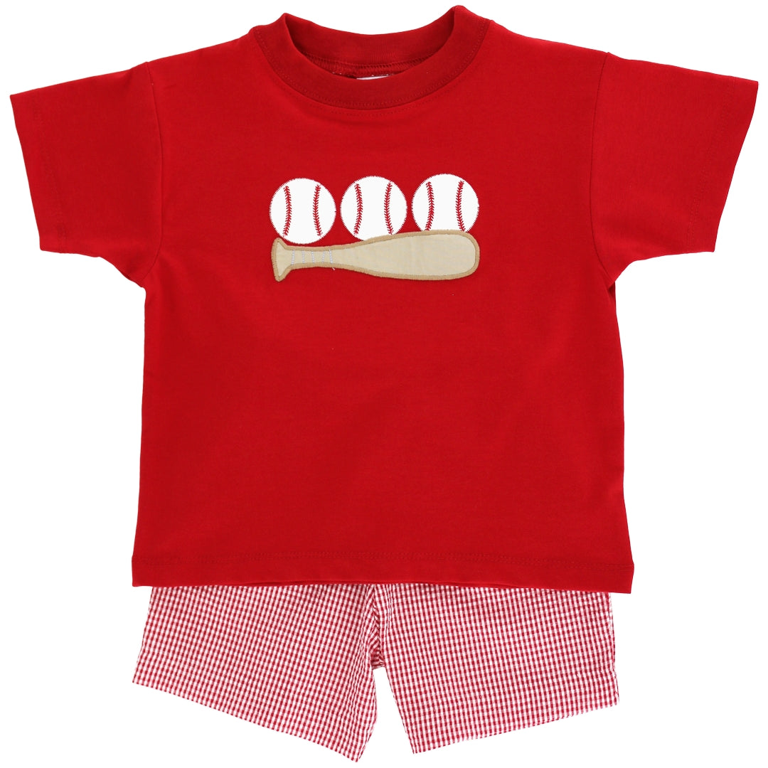 Boys Short Set - Batter Up