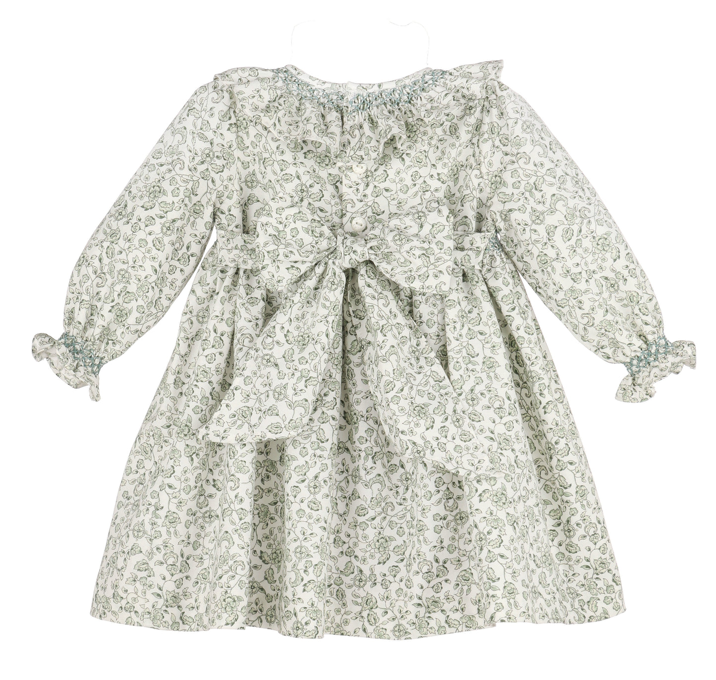 Heirloom Floral Dress/Green-SL0801