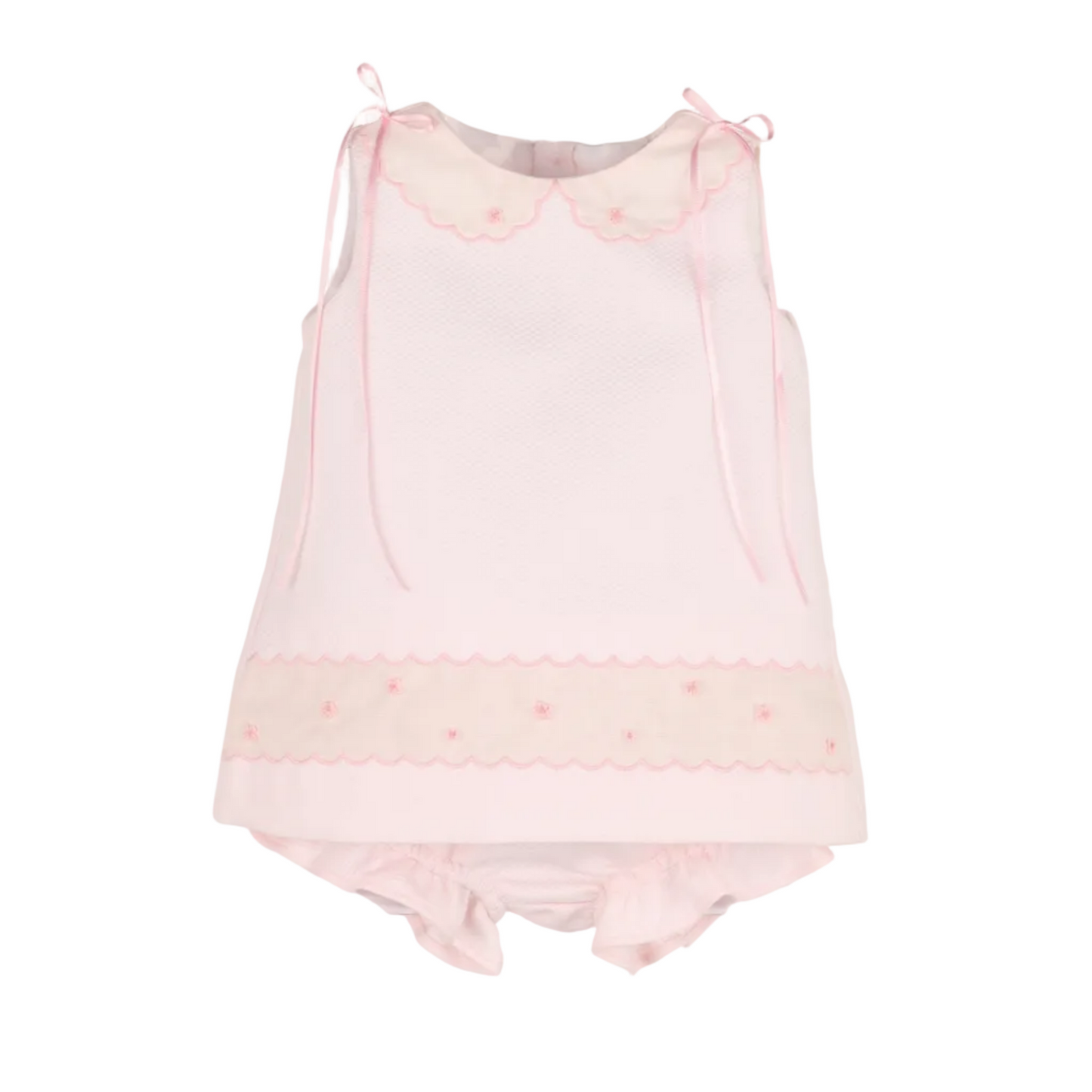 Pique Collar Set - Pink