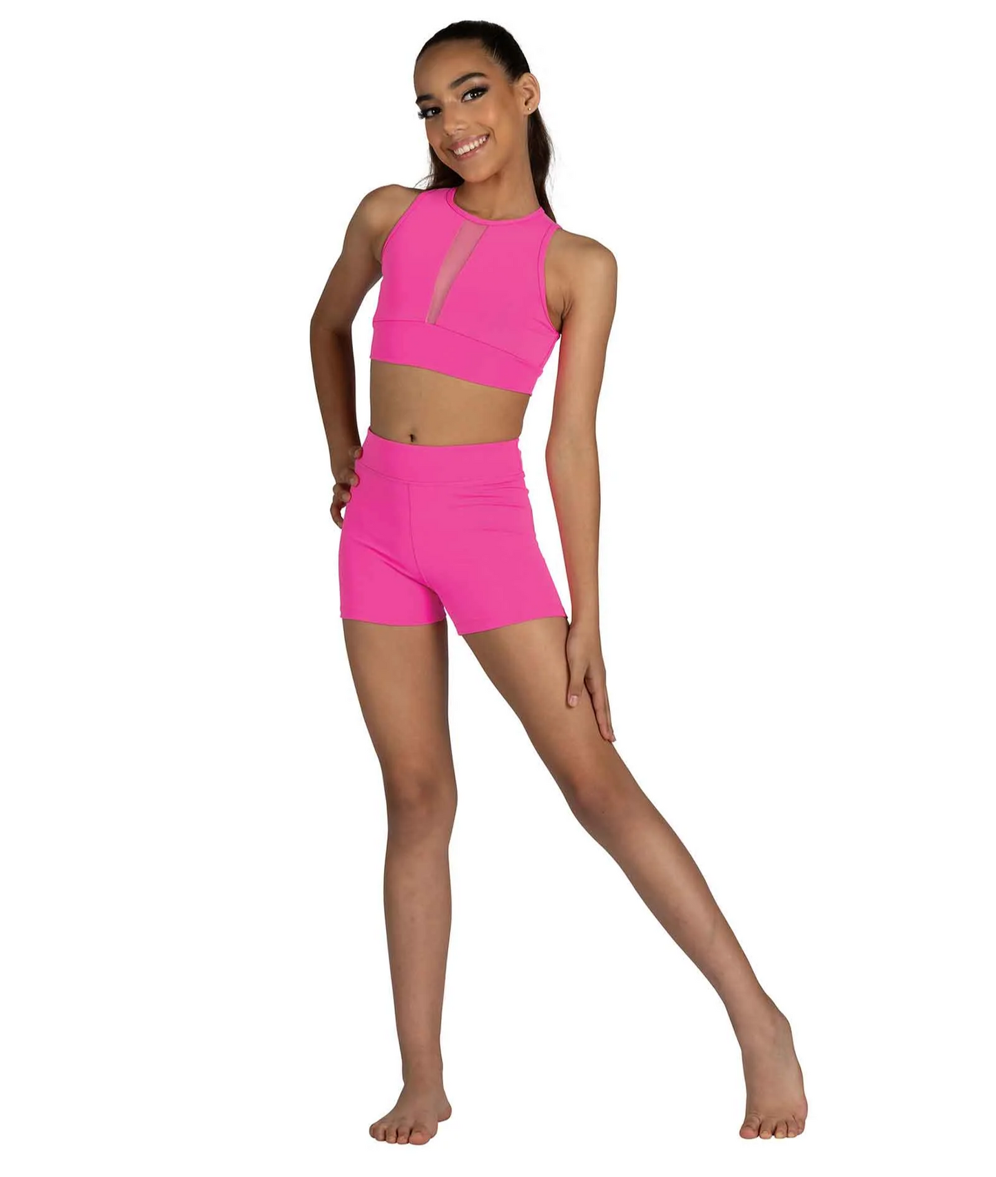 High Waist Short - Neon Pink
