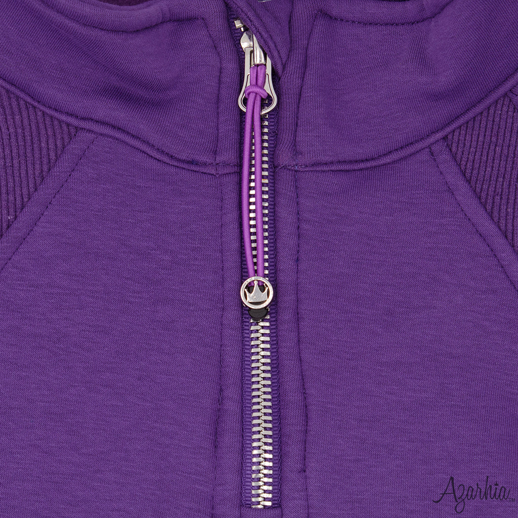Oversized Crop 1/4 Zip Sweatshirt