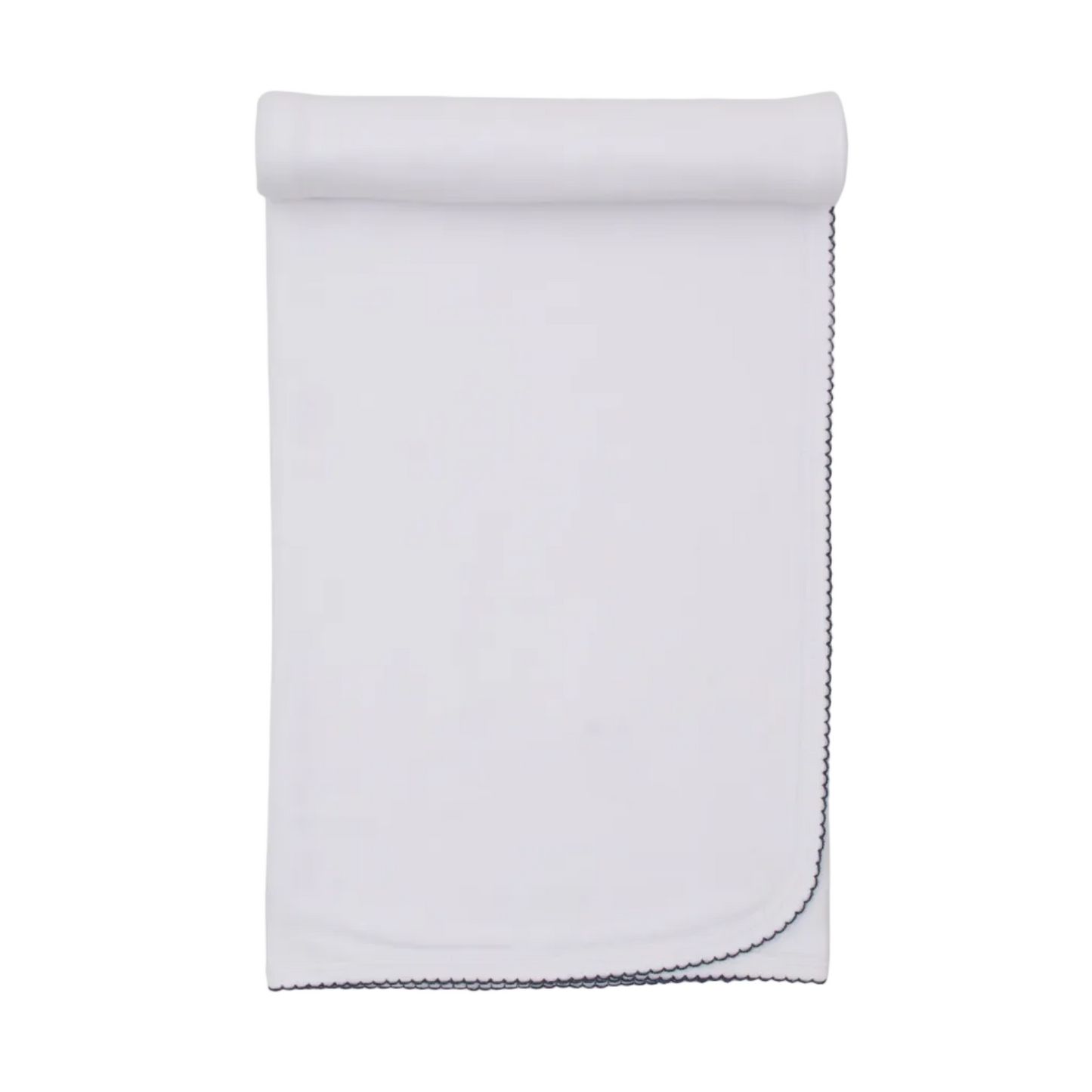 Kissy Basic Blanket - White/Navy