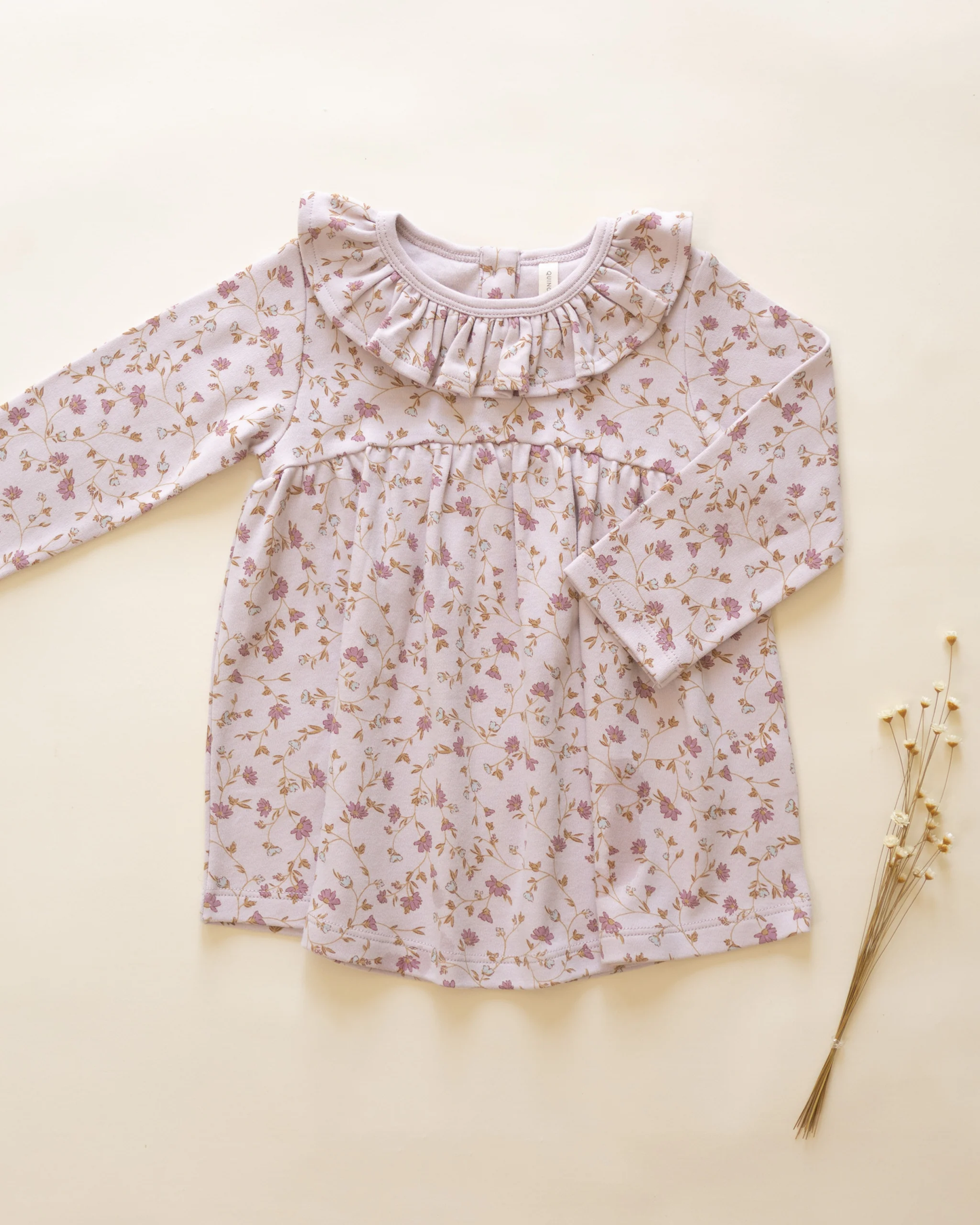Ruffle Collar Dress - Garden