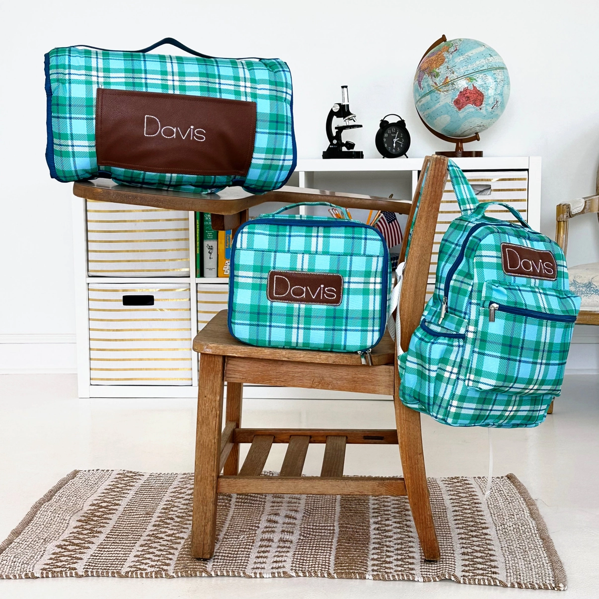 Preppy Plaid Nap Mat