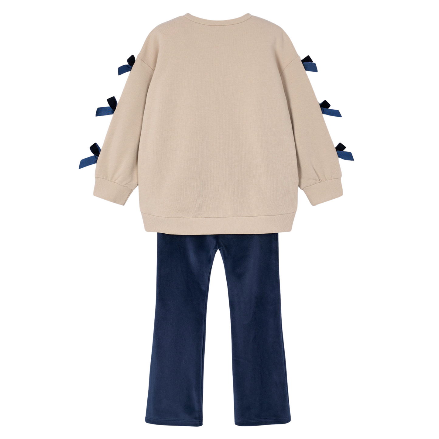 Bow Sweater Legging Set - Navy