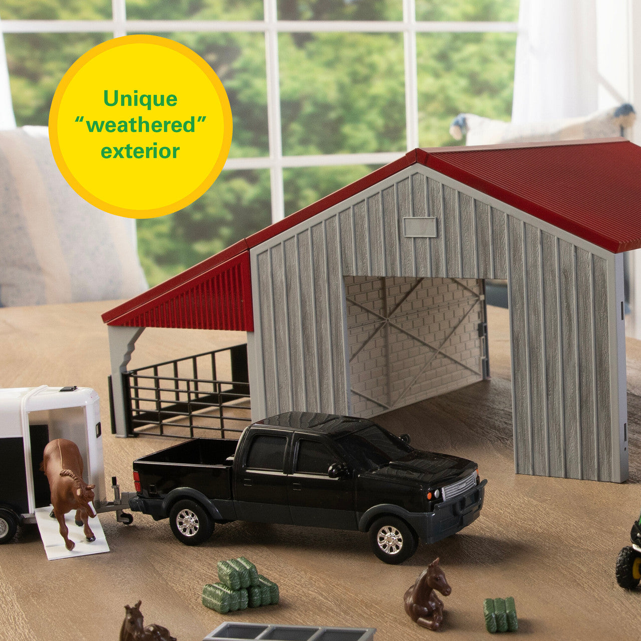 Weathered Barn - 13 Piece Farm Playset