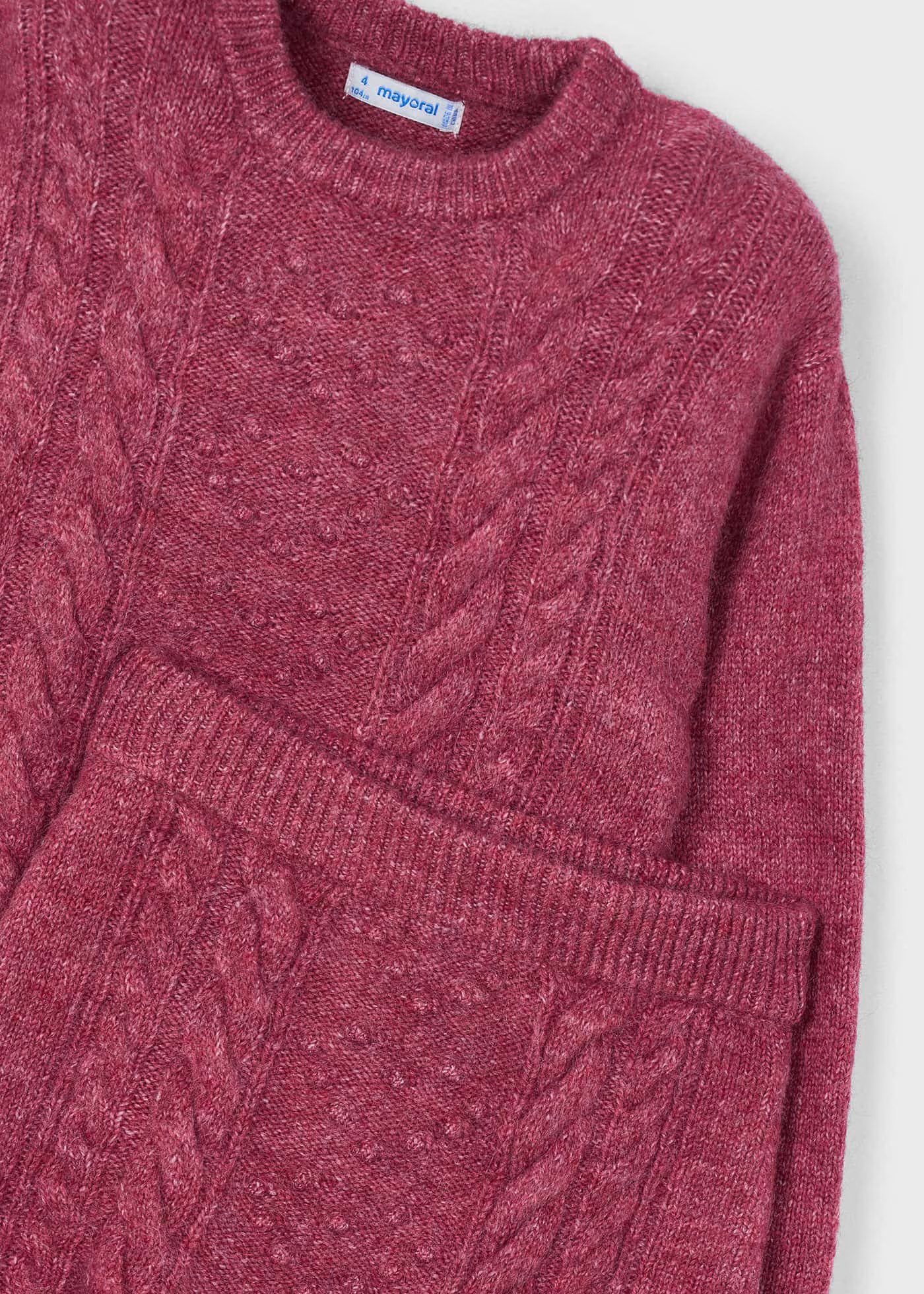 Sweater & Skirt Set - Cherry