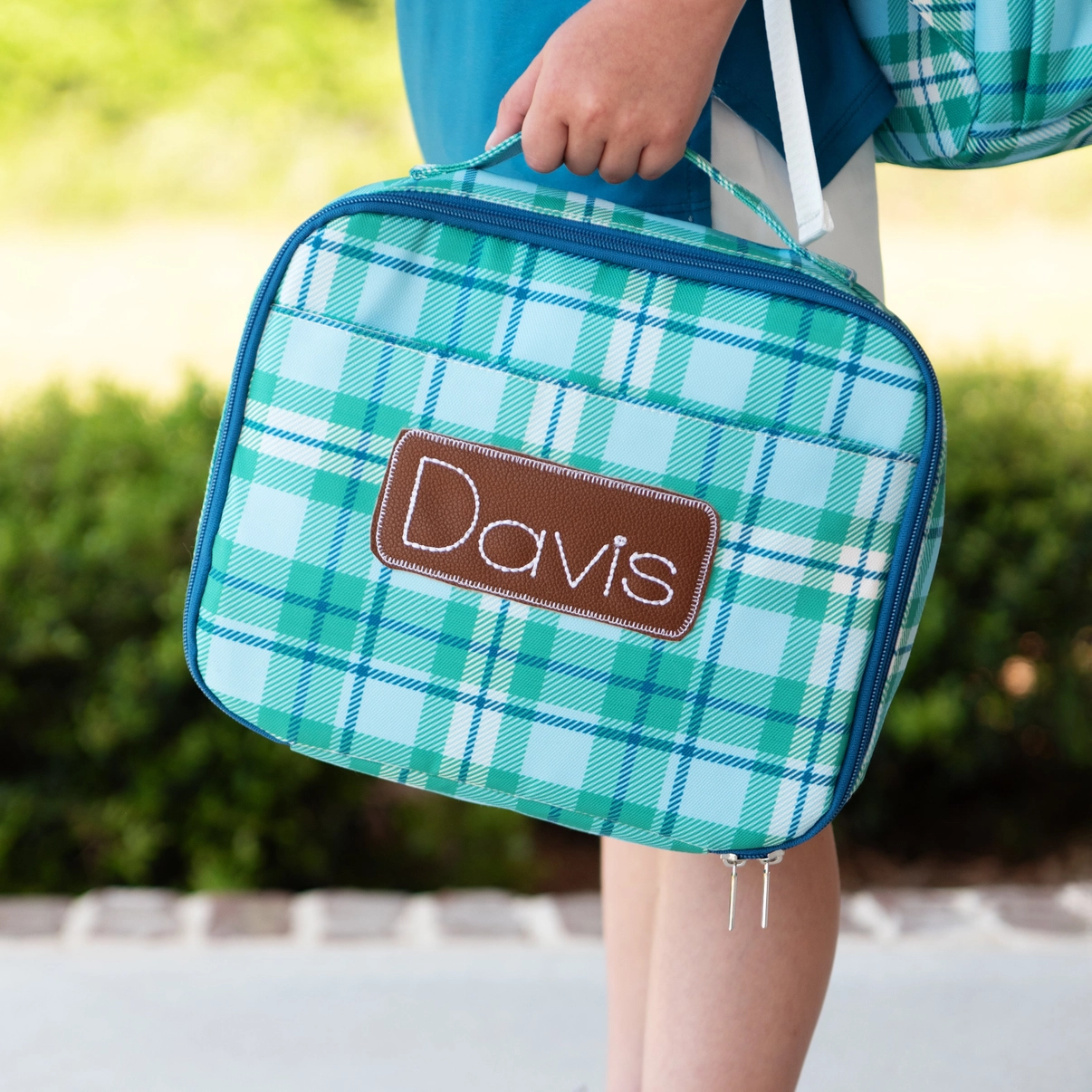 Preppy Plaid Lunch Bag