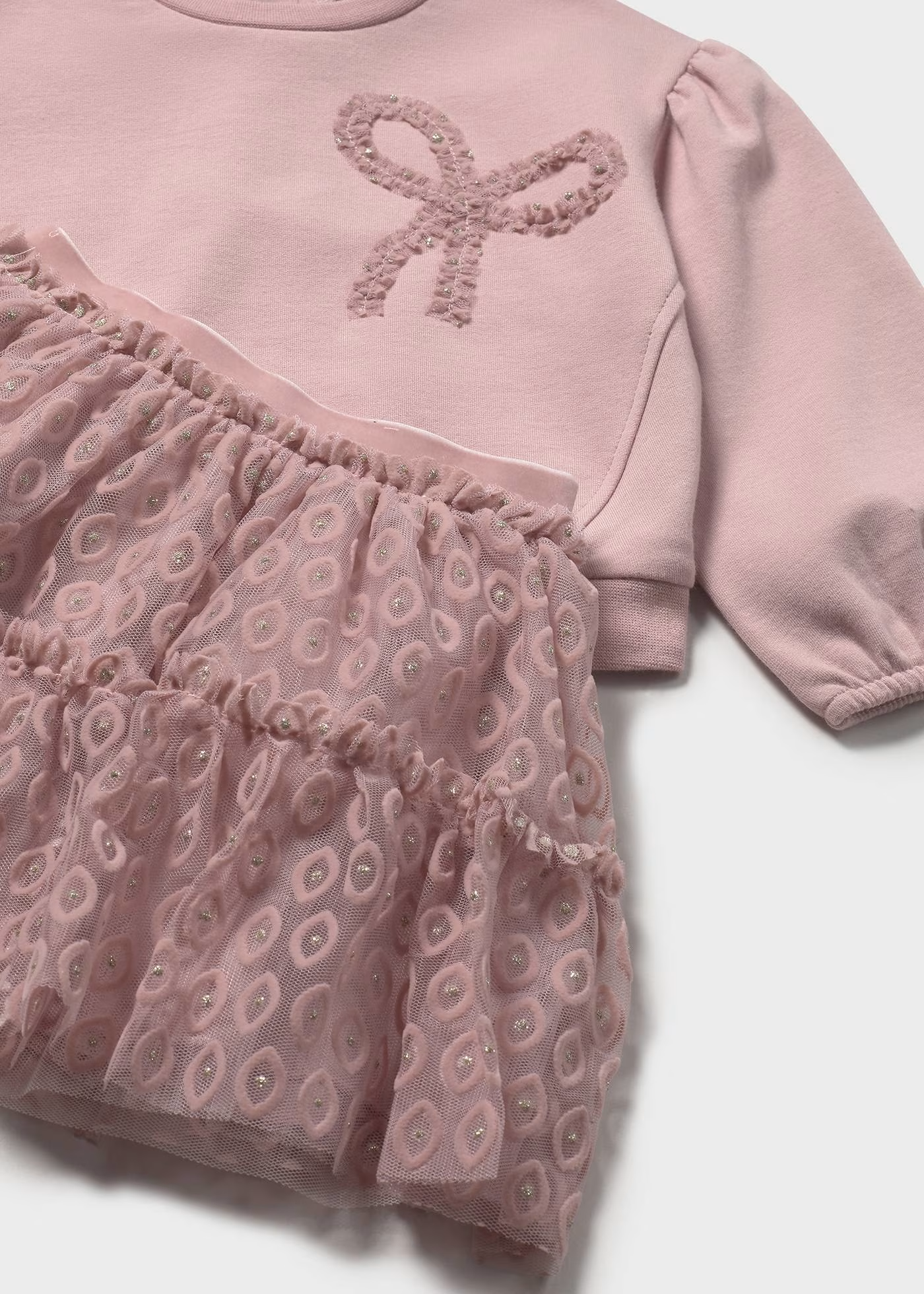 Bow Sweater & Tulle Skirt Set