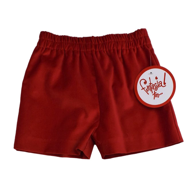 Red & White Short Set