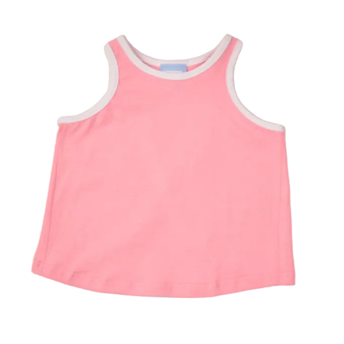 Pink Top W/ White Trim