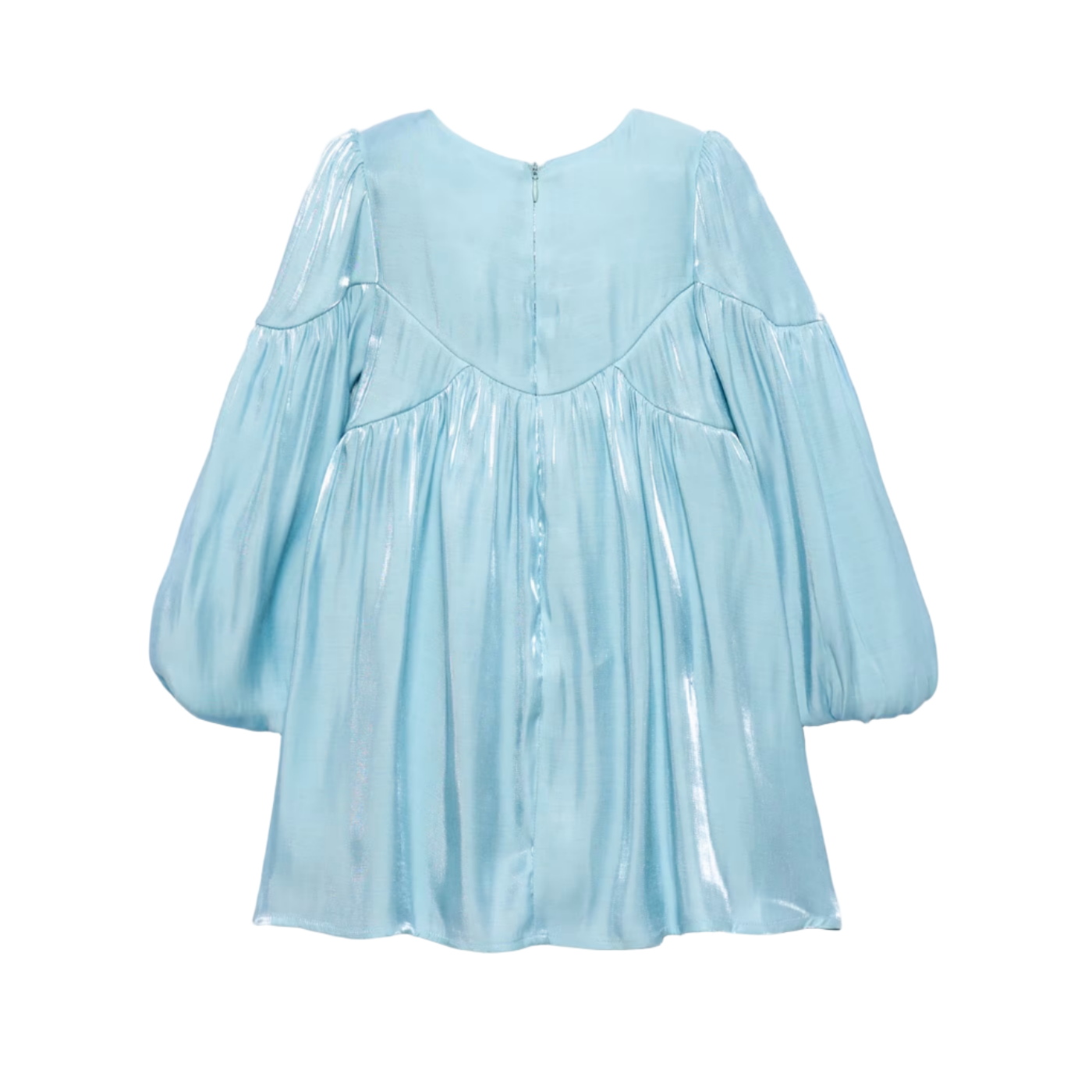 Satin Shine Dress - Aqua