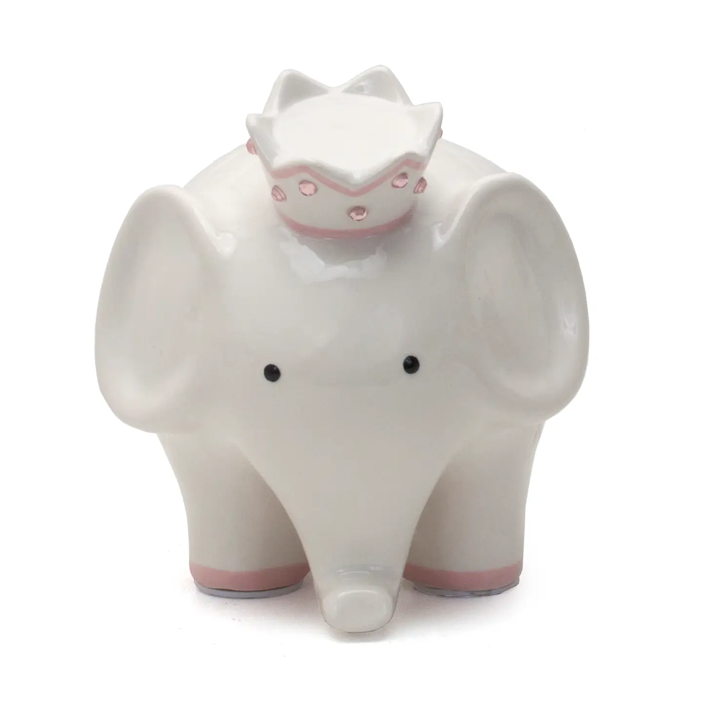 White W/ Pink Coco Elephant