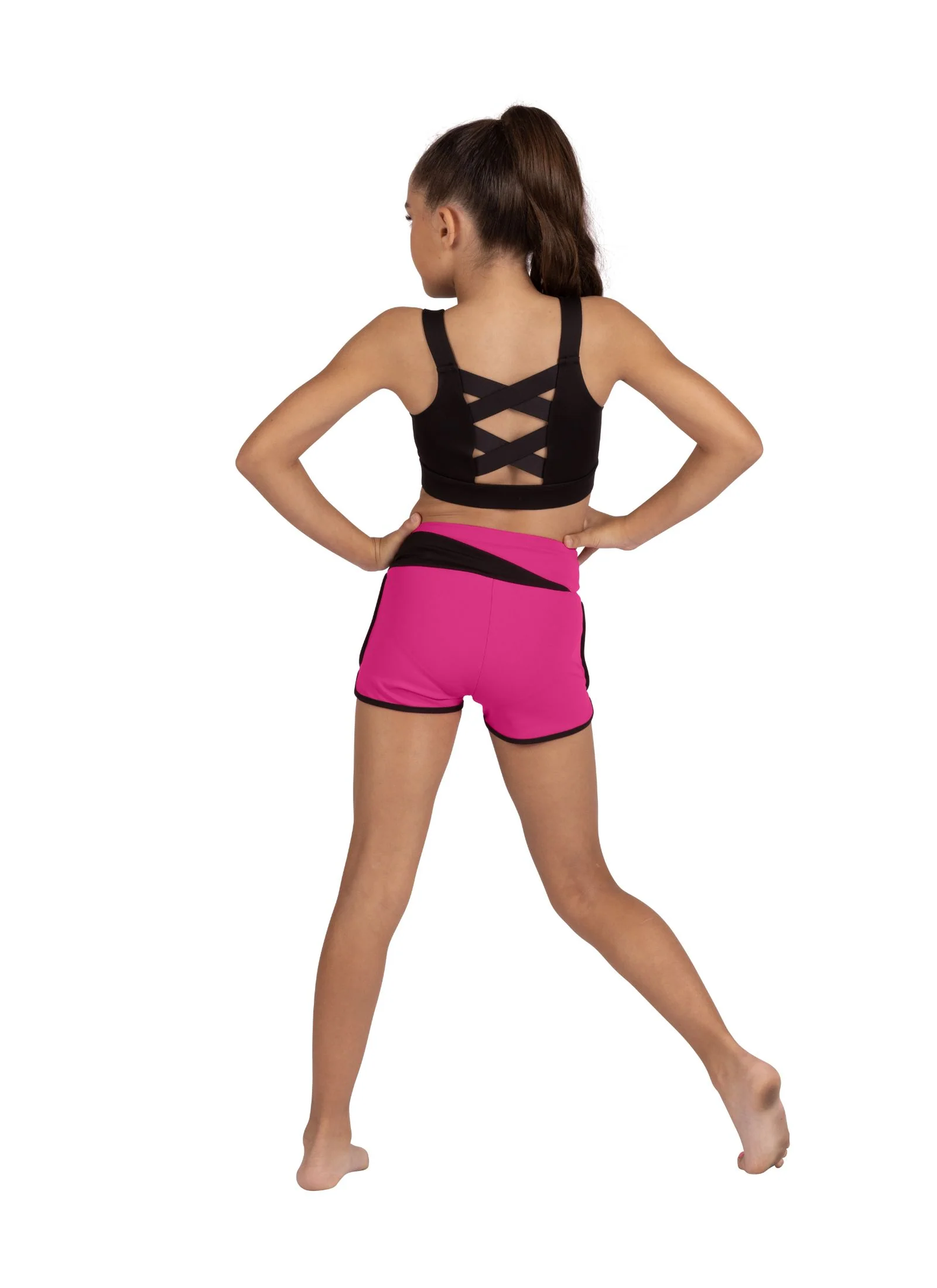 Cross Back Top - Black