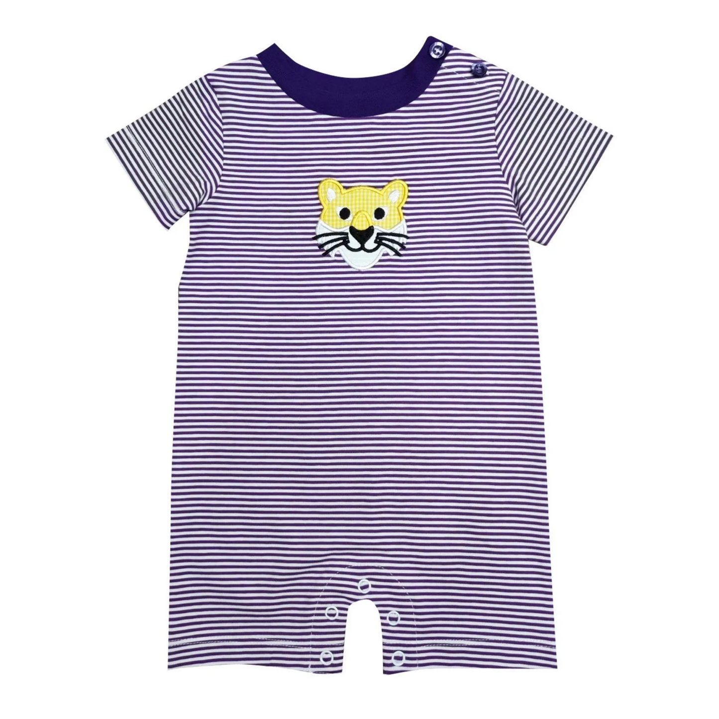 Yellow Tiger Boy's Romper