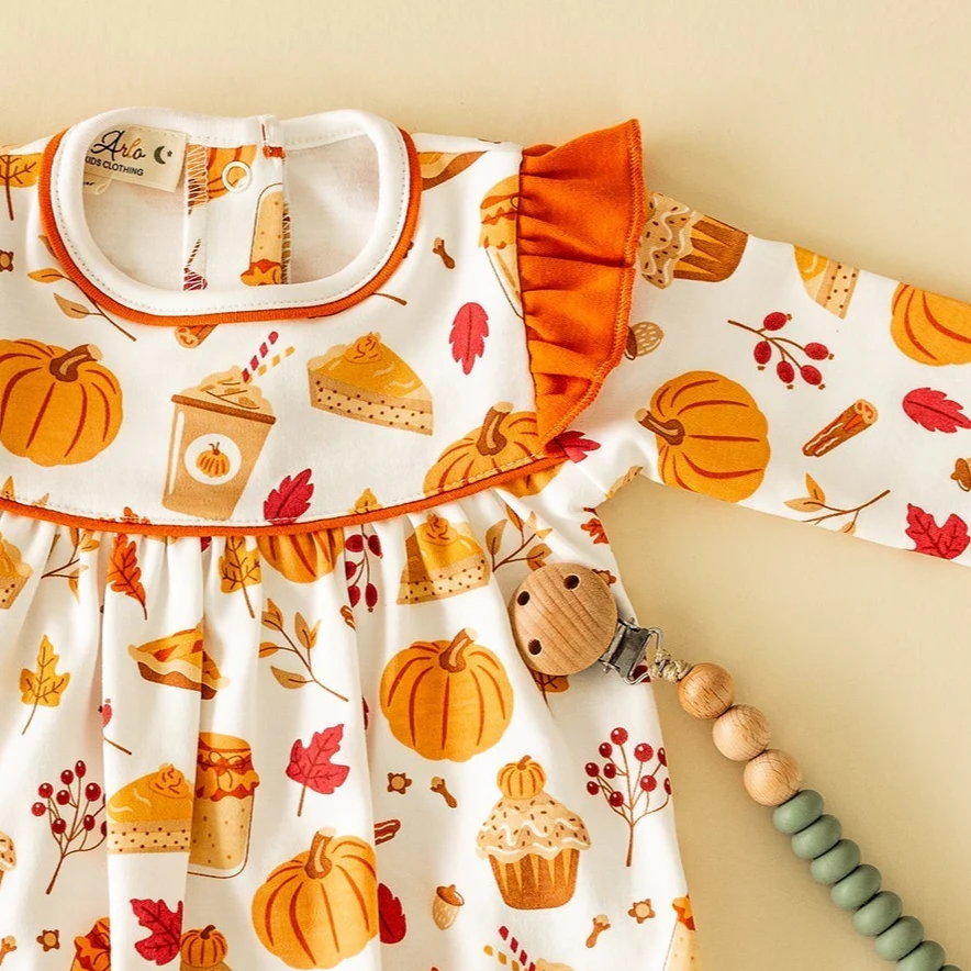 Pumpkin Spice L/S Flutter Bubble